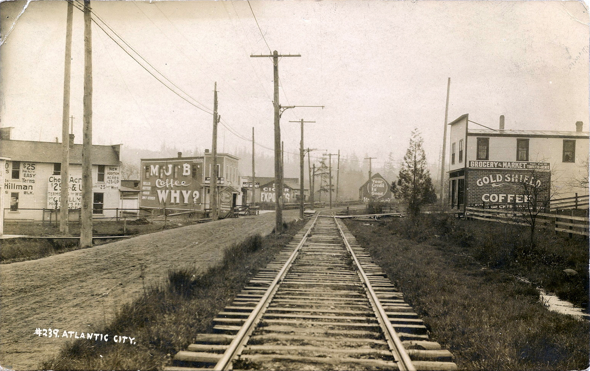 Atlantic City - Along the Railroad - 1908