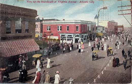 Atlantic City - Boardwalk at Virginia Avenue