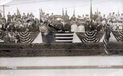 Atlantic City - H B Smith - Platform with bunting - Actually I have no idea