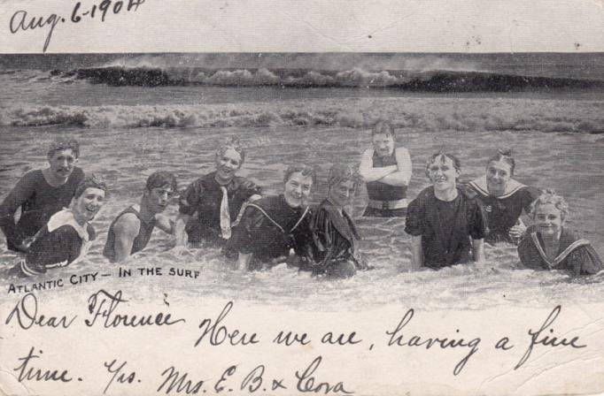 Atlantic City - In the Surf - 1904