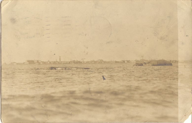 Atlantic City - Remains of the airship Akron after it crashed - May 3 1912