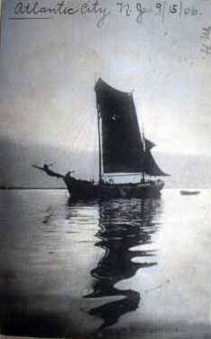 Atlantic City - Sailboat - 1911