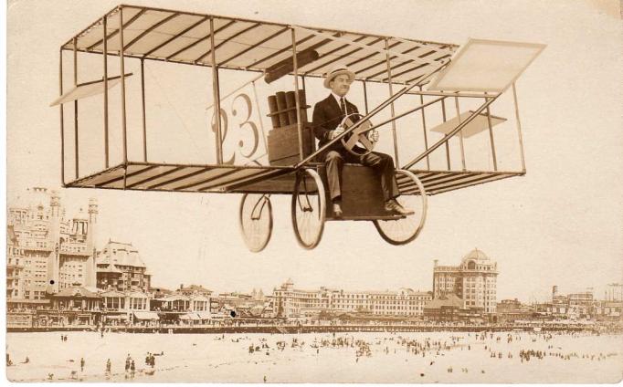 Atlantic City - Studio photo with prop airplane