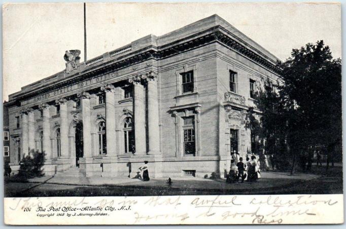 Atlantic City - The Post Office - c 1910