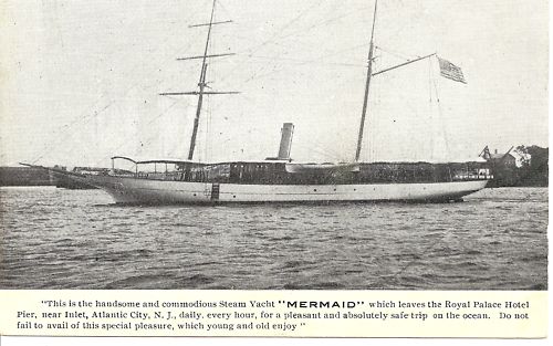 Atlantic City - The Steam Yacht Mermaid - c 1910