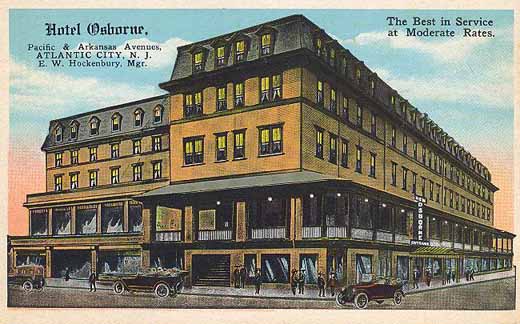 Atlantic City - View of the Hotel Osborne