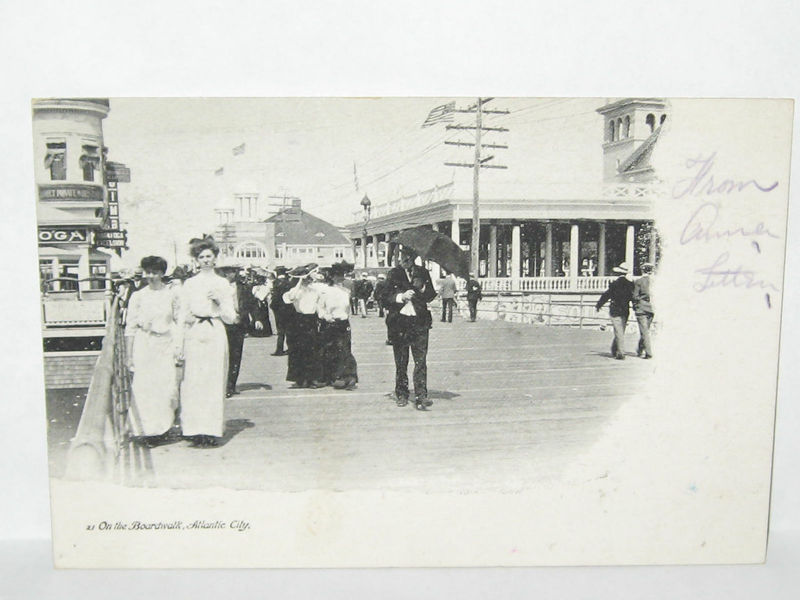 Atlantic City - Walking the boards - 1905