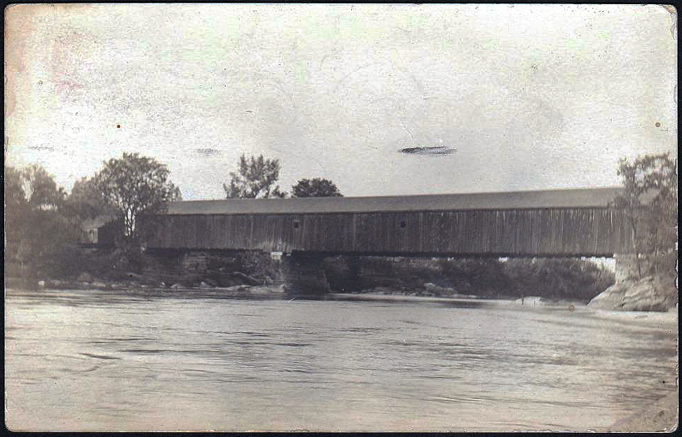 Atlantic City - postmark - Covered Bridge - 1908