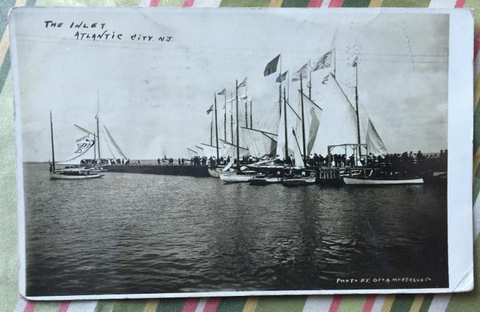 Atlantic City - some yachts at the Inlet - 1910