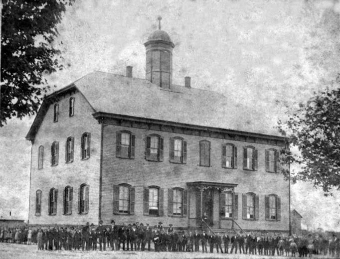 Egg Harbor City - An early view of the Pike School - Late 19th century