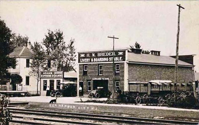 Egg Harbor City - H W Breider Livery and Boarding Stable - 1908