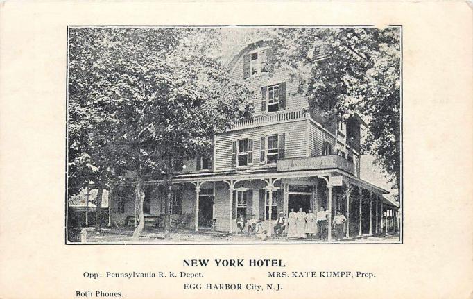 Egg Harbor City - New York Hotel with guests - c 1910