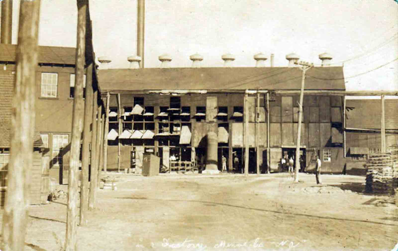 Minotola - View of a Factory - possibly the glass factory - c 1910