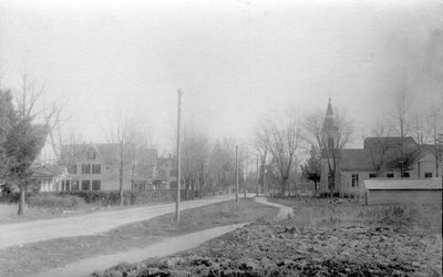 Looking south on Allentown Road (Now North Maple Avenue) toward New York Highway