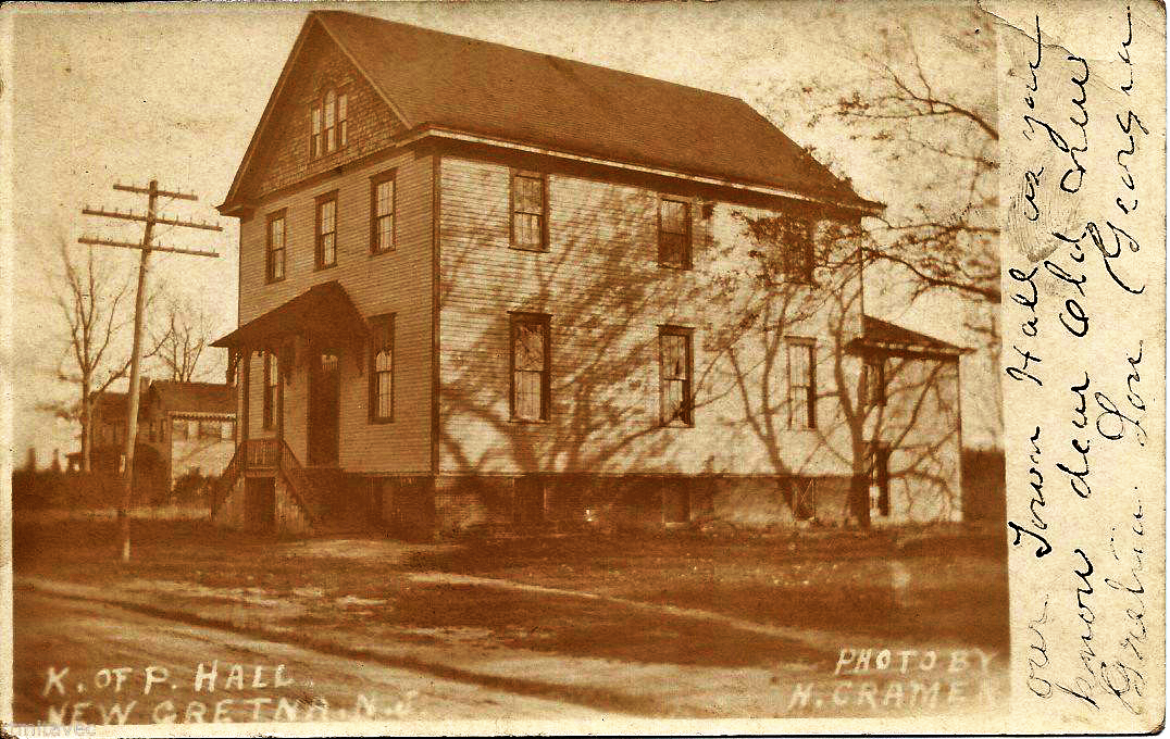 New Gretna - Knights of Pythias Hall - Cramer - c 1910e