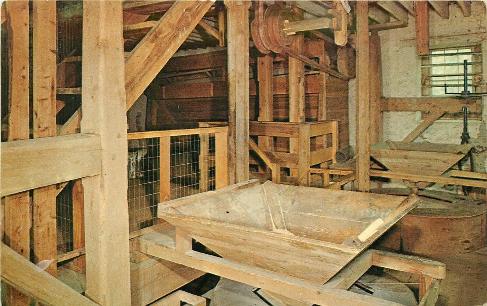 Batsto - Gristmill interior - c 1960s