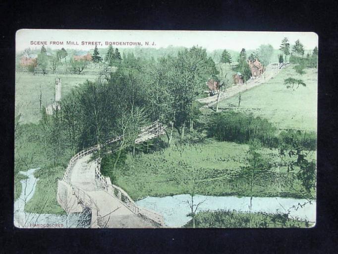 Bordentown - Looking down on Mill Street - 1913