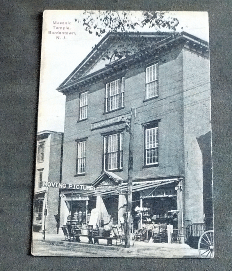 Bordentown - Masonic temple and movie theater - c 1910s