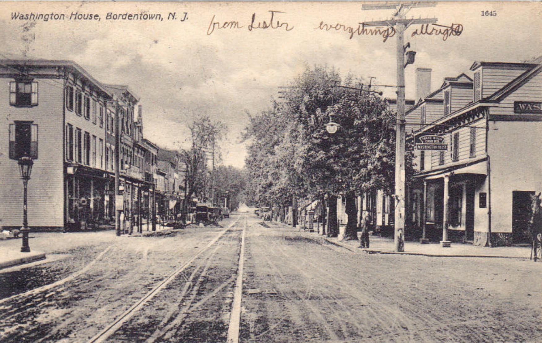 Bordentown - The Washington House Tavern Hotel - c 1910