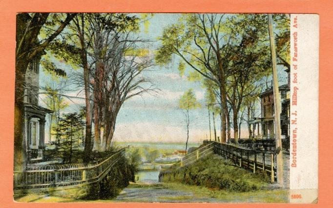 Bordentown - The foot of Farnswprth Avenue = 1917 copy