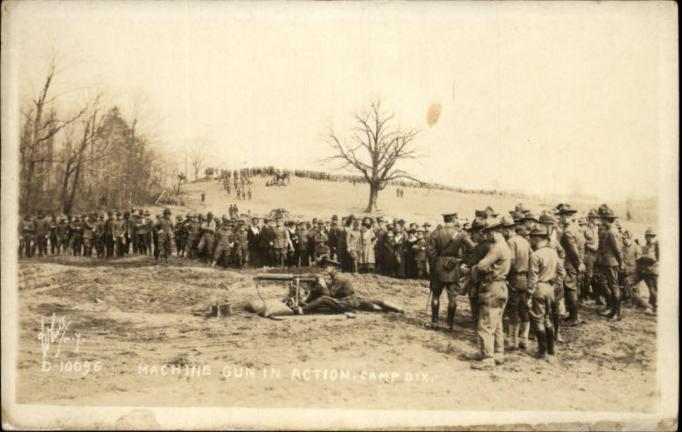 Camp Dix - Looks like Machine gun training - 1917-19