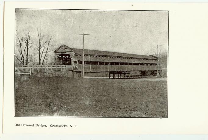 Crosswicks - Old Covered Bridge - c 1910