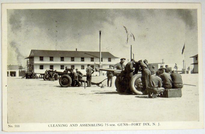 Fort Dix - Said to be 75 mm guns - 1942