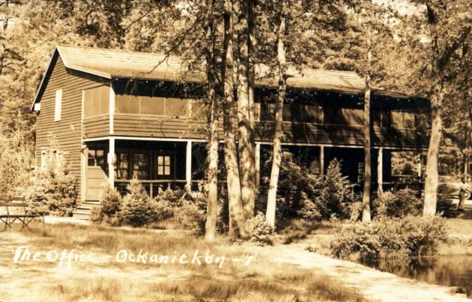 Medford Lakes - Building at Lake Ockinickon - c 1910