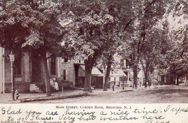 Medford - At the intersection of Main and Bank Streets - c 1910 copy