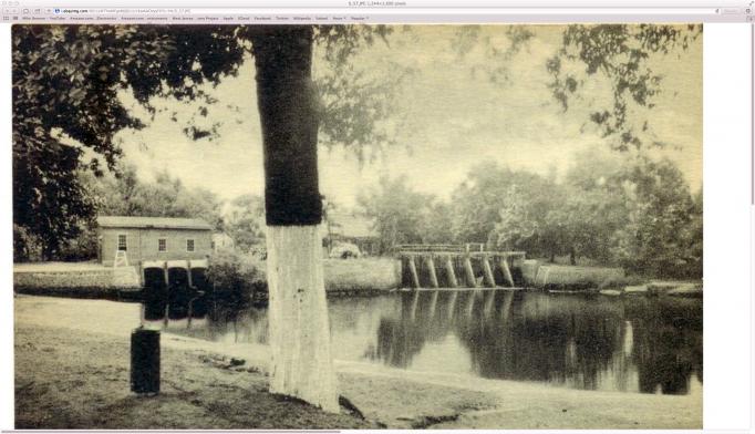 Mount Holly - Dam on the Rancocas - c 1910