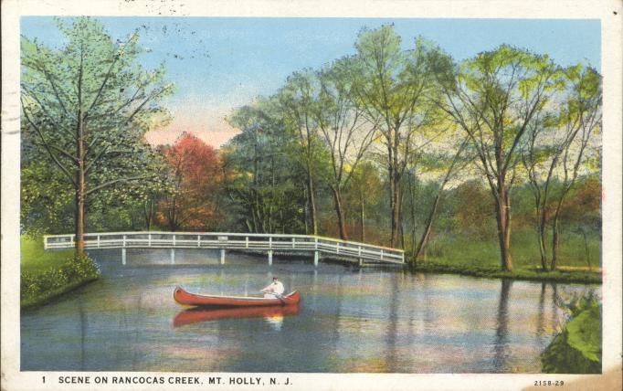 Mount Holly - Scene on Rancocas Creek - undated