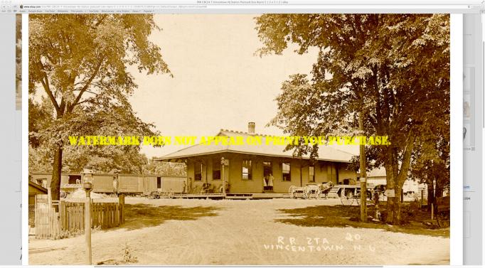 Vincentown - The railroad station - c 1910