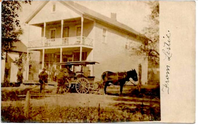 Bevans - Sussex County - Post Office and Frank McKeeby's Store - c 1910