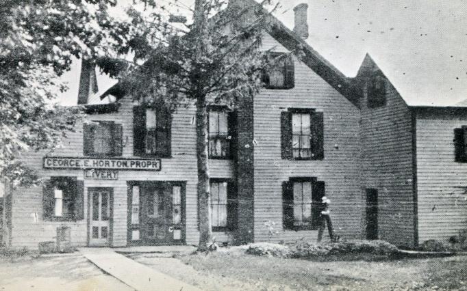 Branchville - Livery Stable of George Horton - c 1910