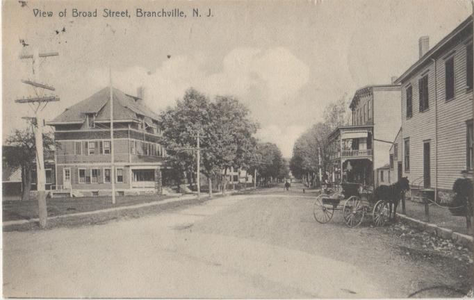 Branchville - View on Broad Street - c 1910