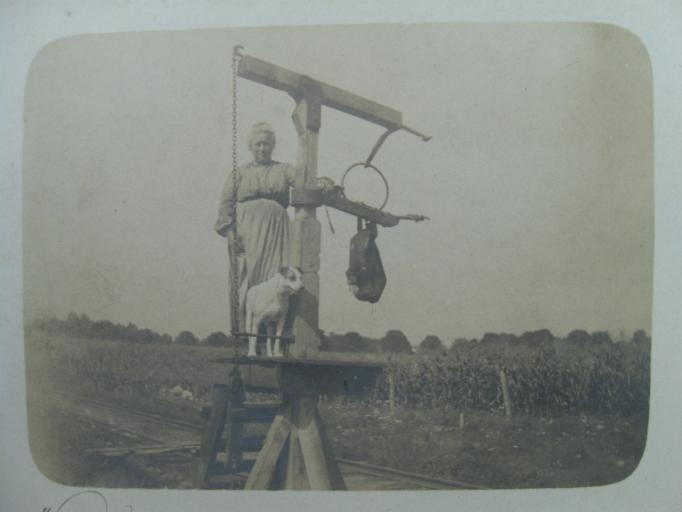 Huntsville - Our female Mail Woman - 1906 - nearer