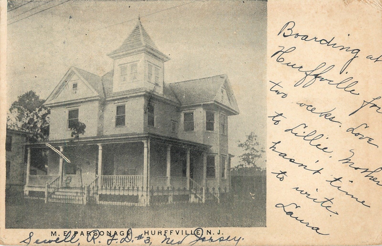 Hurfville - The Methodist Episcopal Parsonage - c 1910