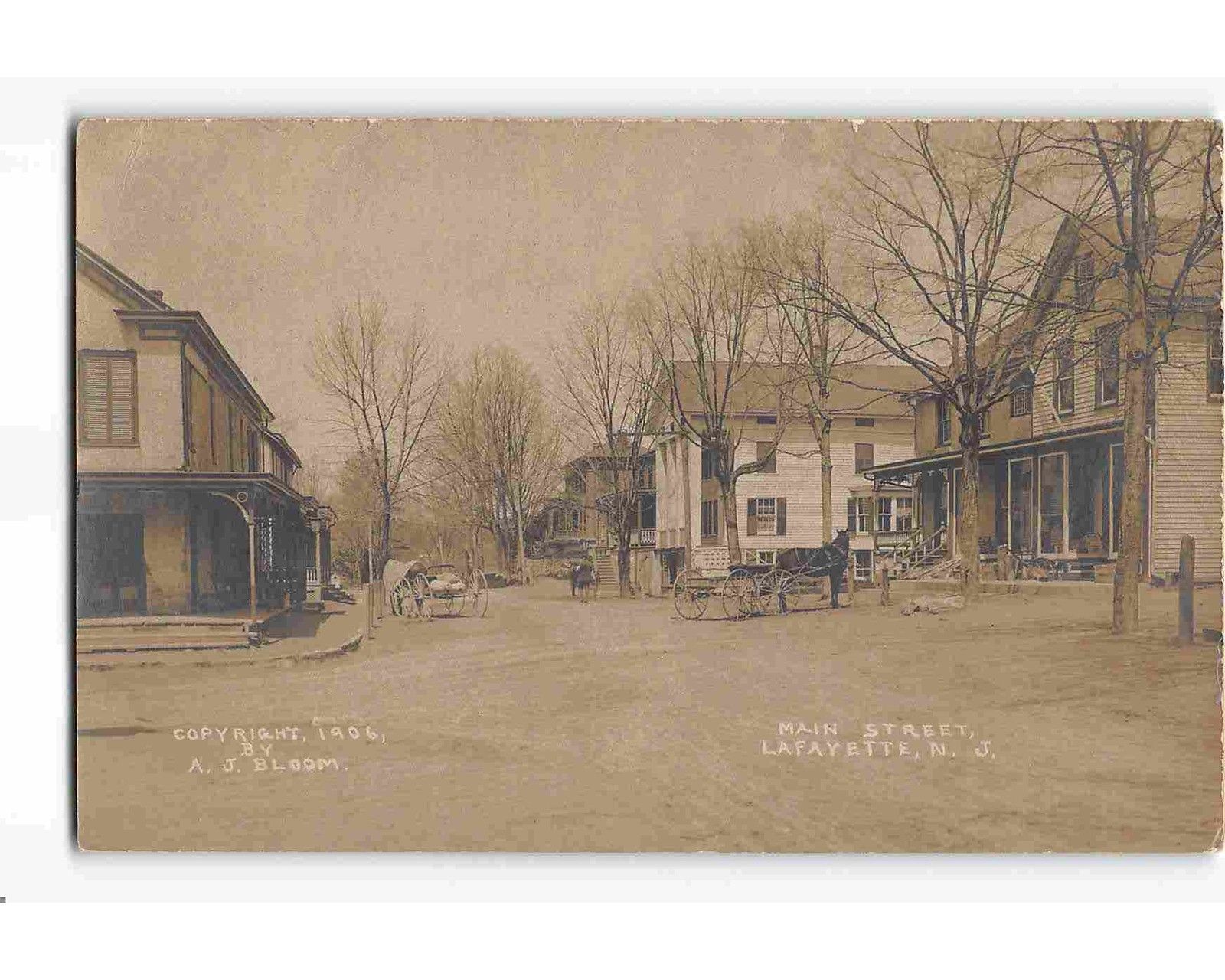 Lafayette - View on Main Street - c 1910