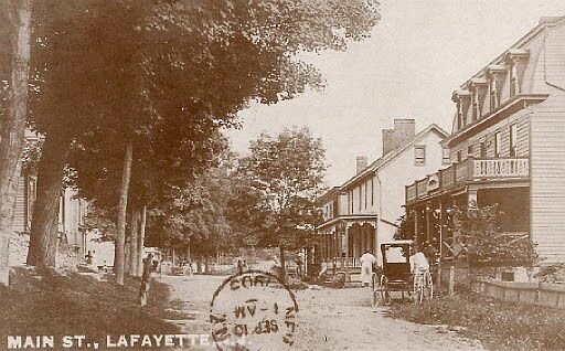 Laffayette - The train station - c 1910lffyttmainst