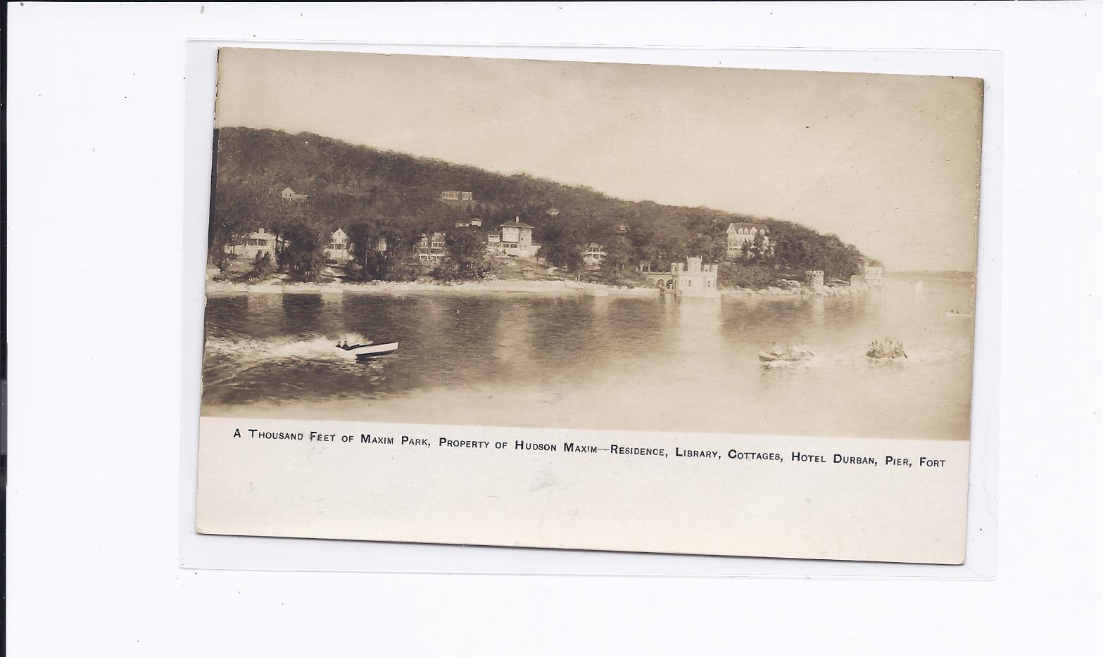 Lake Hopatcong - A thousand feer of Maxim Park - Estate of Hudson Maxin - c1910