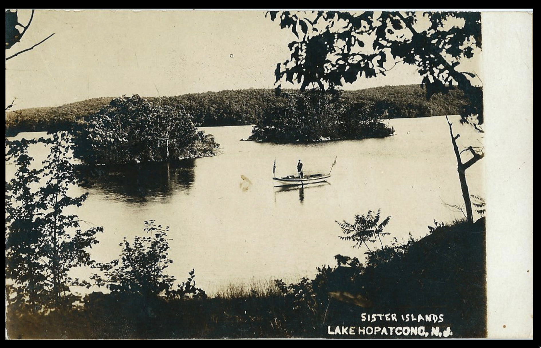 Lake Hopatcong - At the Sister Islands - Harris -  c 1910