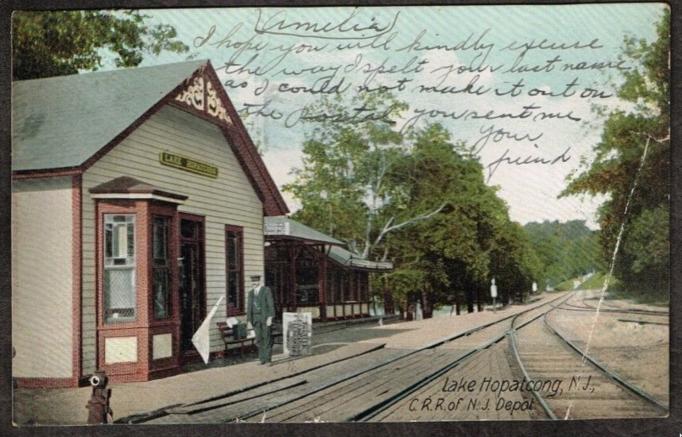 Lake Hopatcong - CRRNJ Depot - 1906