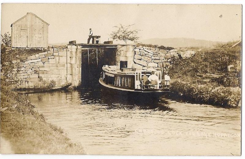 Lake Hopatcong - Entering the lock - c 1910