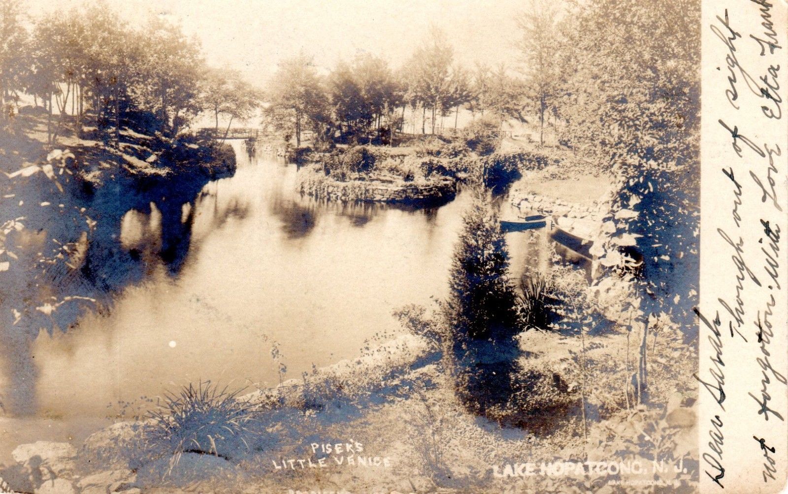 Lake Hopatcong - Pizers Little Venice - 1906