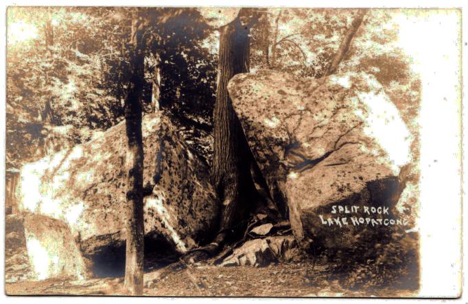 Lake Hopatcong - View of Split Rock - Harris - 1907