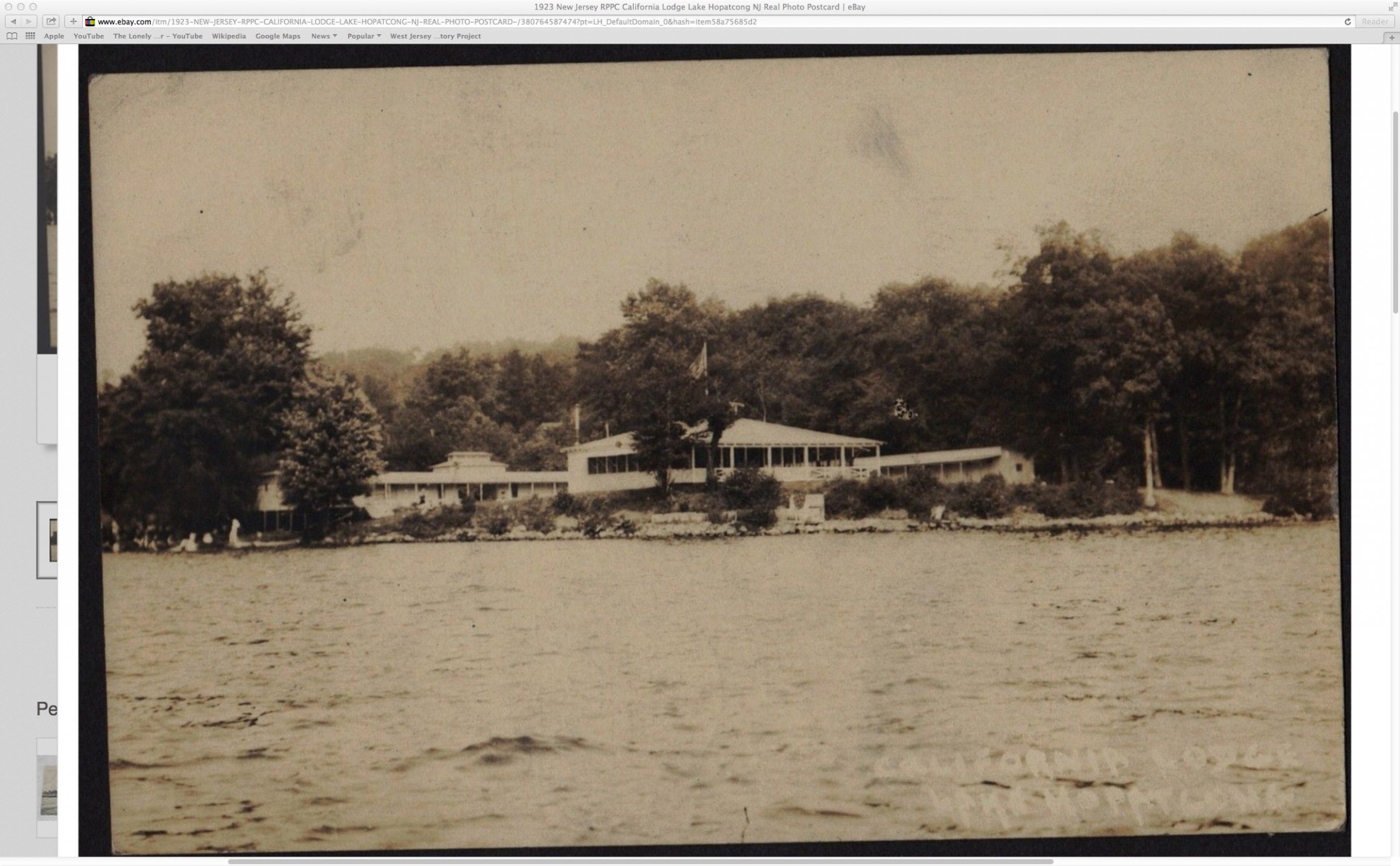 Lake Hopatcong California Lodge - 1923