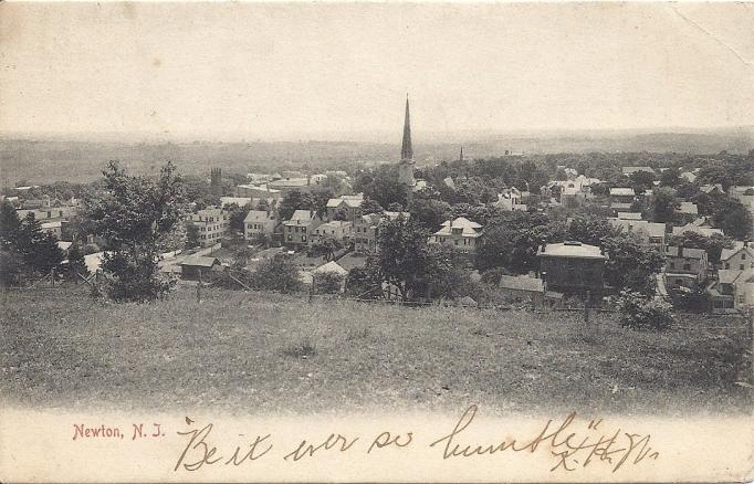 Newton - Birds eye view - c 1910