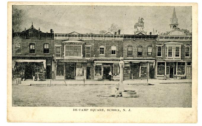 Sussex - De Camp Square Buiness Block - c 1910s