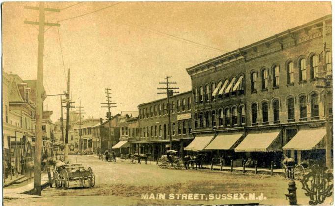 Sussex - a view of main street - 1905